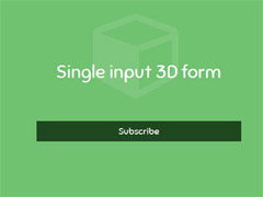 css3, Feedback, Form jQuery, nhập liệu,Single input 3D form